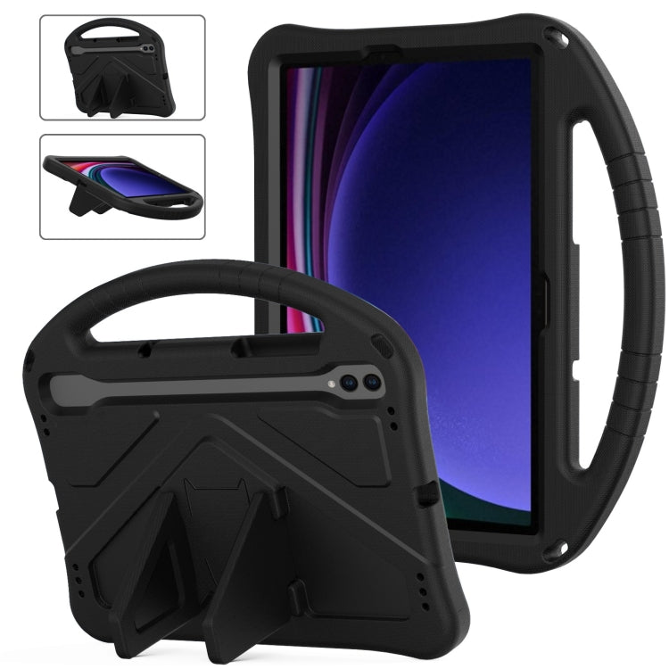 For Samsung Galaxy Tab S9 EVA Shockproof Tablet Case with Holder(Black) - Galaxy Tab S9 Cases by PMC TechLife | Online Shopping South Africa | PMC TechLife
