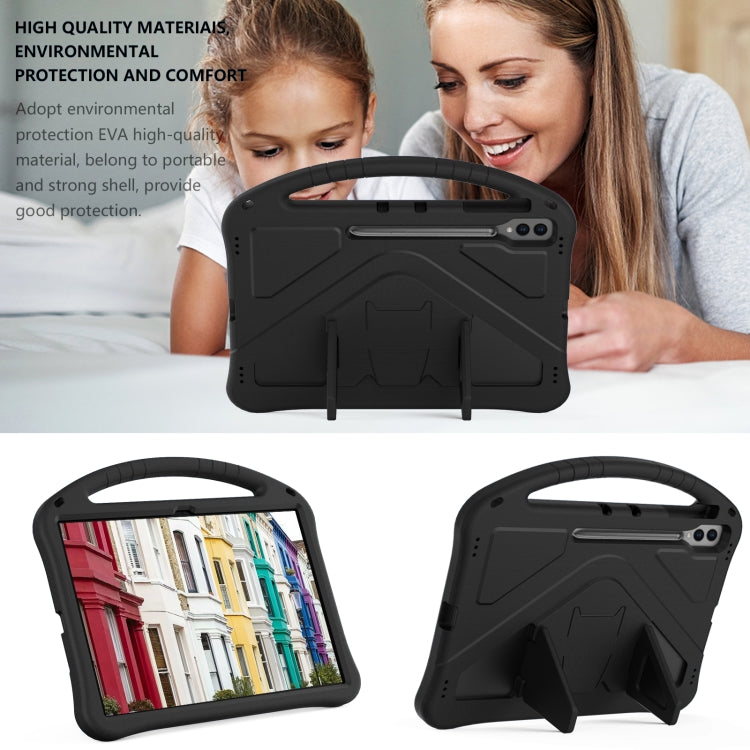 For Samsung Galaxy Tab S10 Ultra 14.6 EVA Shockproof Tablet Case with Holder(Black) - Tab S10 Ultra Cases by PMC Jewellery | Online Shopping South Africa | PMC Jewellery | Buy Now Pay Later Mobicred