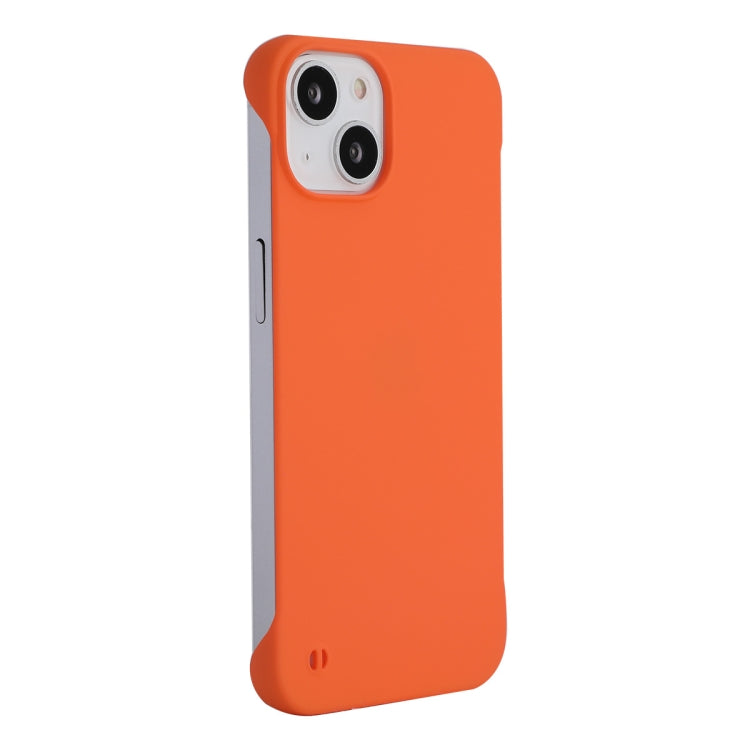 For iPhone 15 ENKAY Ultra-thin Matte Frameless PC Phone Case(Orange) - iPhone 15 Cases by ENKAY | Online Shopping South Africa | PMC Jewellery | Buy Now Pay Later Mobicred