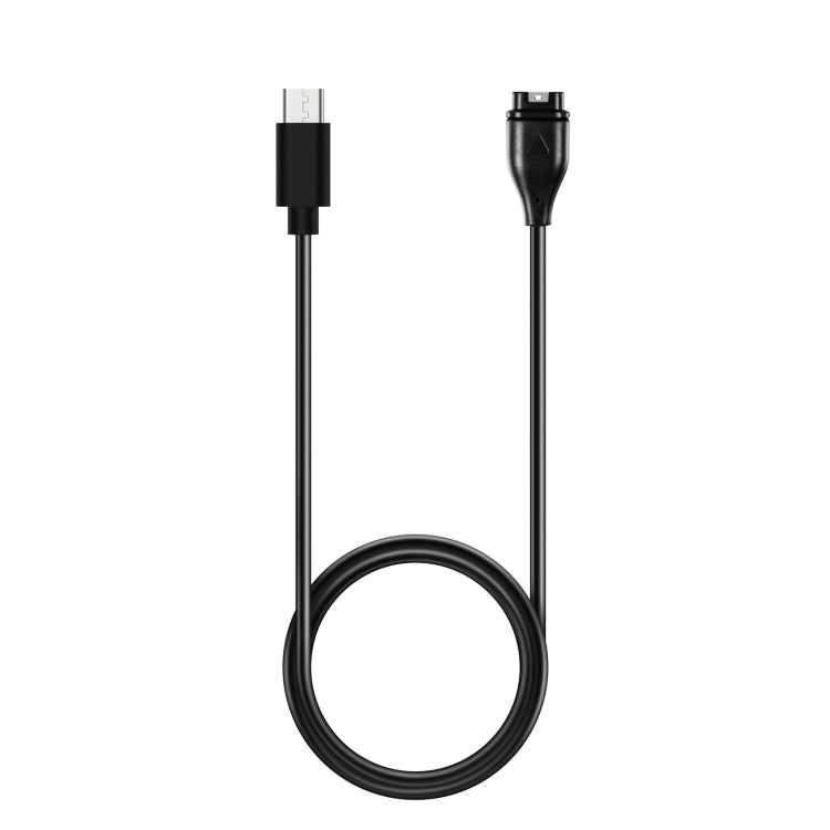 For Garmin Fenix 5X Type-C Port Watch Charger With Data Transmission(Black) - Charger by PMC TechLife | Online Shopping South Africa | PMC TechLife | Buy Now Pay Later Mobicred
