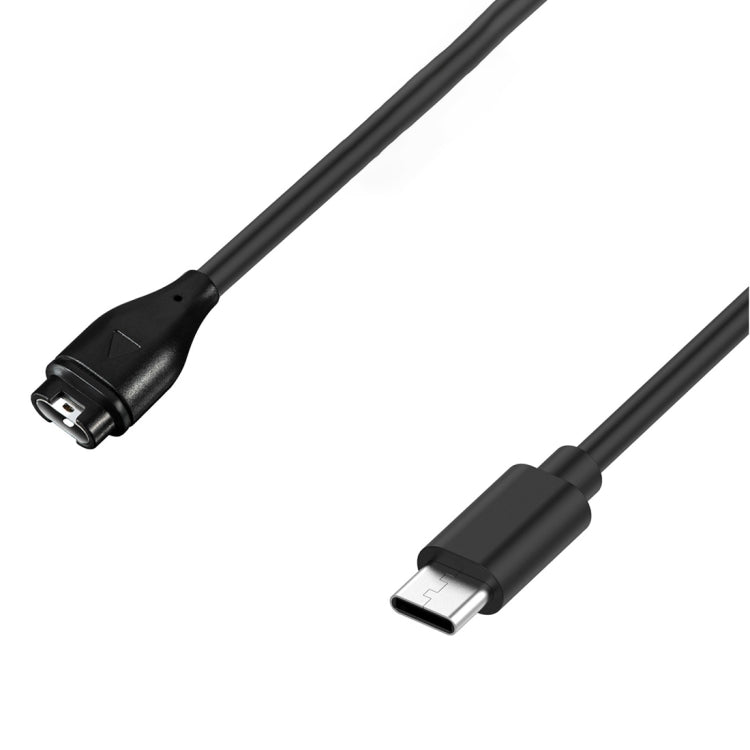 For Garmin Fenix 7 Pro Type-C Port Watch Charger With Data Transmission(Black) - Charger by PMC TechLife | Online Shopping South Africa | PMC TechLife | Buy Now Pay Later Mobicred