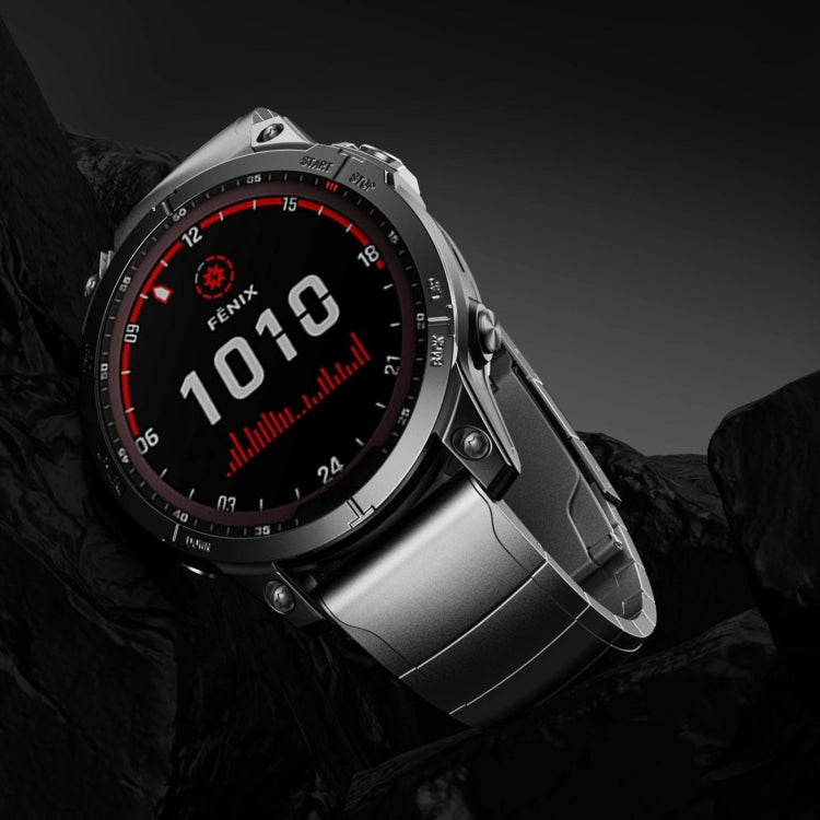 For Garmin Instinct 2 22mm Titanium Alloy Quick Release Watch Band(Sliver) - Watch Bands by PMC TechLife | Online Shopping South Africa | PMC TechLife