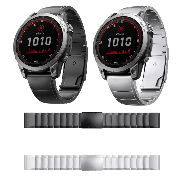 For Garmin Instinct 2X Solar 26mm Titanium Alloy Quick Release Watch Band(Sliver) - Watch Bands by PMC TechLife | Online Shopping South Africa | PMC TechLife