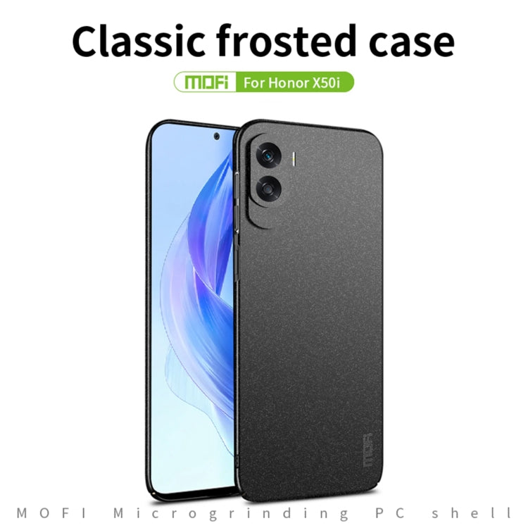 For Honor X50i / 90 Lite MOFI Fandun Series Frosted PC Ultra-thin All-inclusive Phone Case(Blue) - Honor Cases by MOFI | Online Shopping South Africa | PMC Jewellery