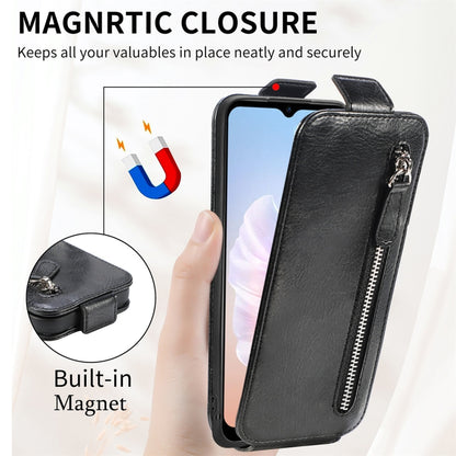 For DOOGEE X98 Pro / X98 Zipper Wallet Vertical Flip Leather Phone Case(Black) - Doogee Cases by PMC Jewellery | Online Shopping South Africa | PMC Jewellery | Buy Now Pay Later Mobicred