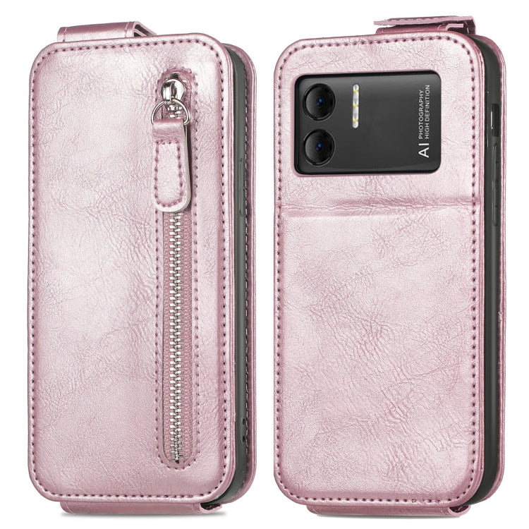 For DOOGEE X98 Pro / X98 Zipper Wallet Vertical Flip Leather Phone Case(Pink) - Doogee Cases by PMC Jewellery | Online Shopping South Africa | PMC Jewellery | Buy Now Pay Later Mobicred