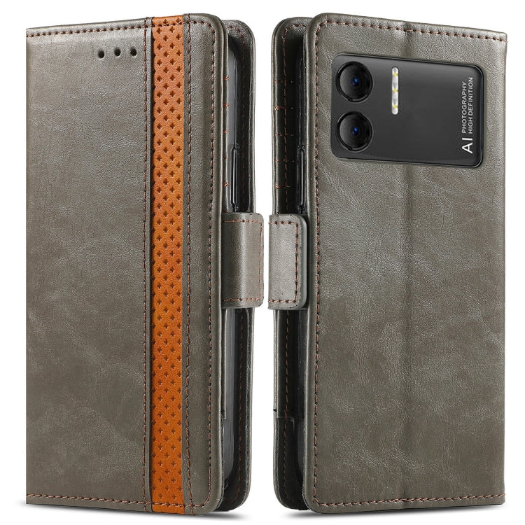 For DOOGEE X98 Pro / X98 CaseNeo Splicing Dual Magnetic Buckle Leather Phone Case(Grey) - Doogee Cases by PMC Jewellery | Online Shopping South Africa | PMC Jewellery | Buy Now Pay Later Mobicred