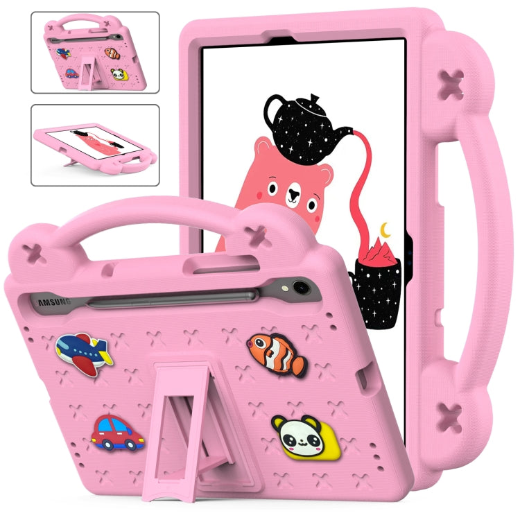 For Samsung Galaxy Tab S9 FE / X510N Handle Kickstand Children EVA Shockproof Tablet Case(Pink) - Galaxy Tab S9 FE by PMC Jewellery | Online Shopping South Africa | PMC Jewellery