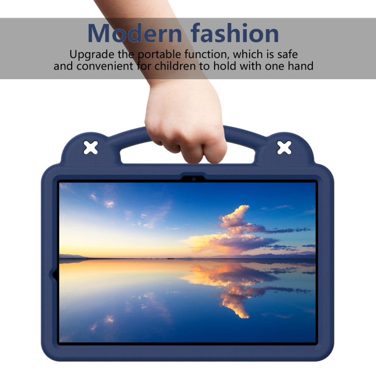 For Samsung Galaxy Tab S9+ 12.4 X810 Handle Kickstand Children EVA Shockproof Tablet Case(Navy Blue) - Galaxy Tab S9+ Cases by PMC Jewellery | Online Shopping South Africa | PMC Jewellery | Buy Now Pay Later Mobicred