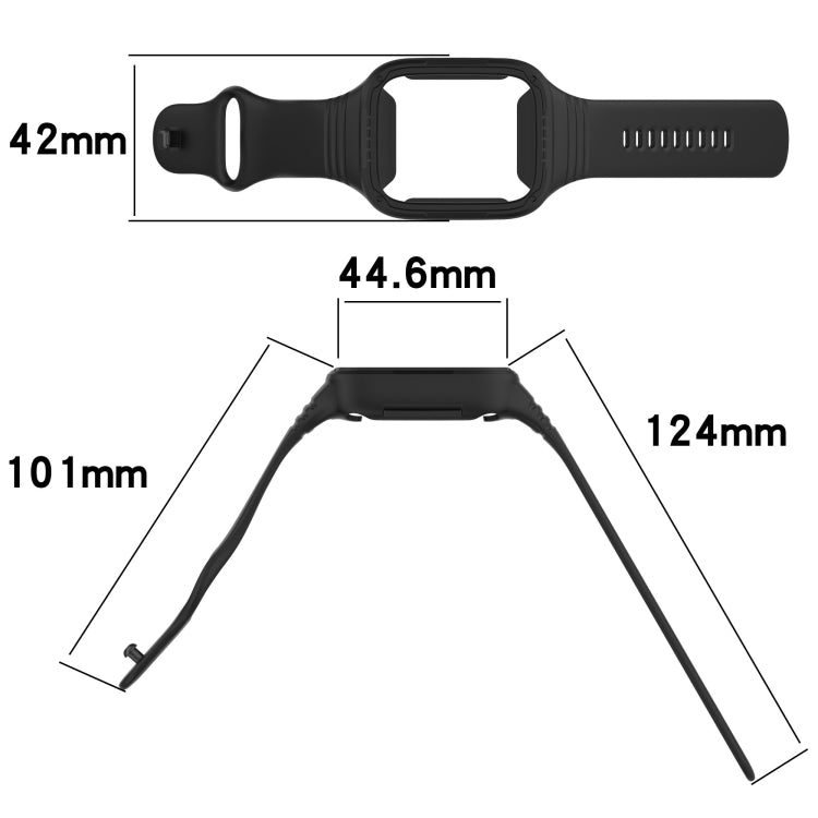 For Redmi Watch 3 Active Integrated Fully Enclosed Silicone Watch Band(White) - Watch Bands by PMC TechLife | Online Shopping South Africa | PMC TechLife | Buy Now Pay Later Mobicred