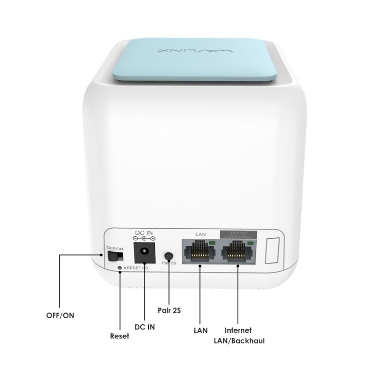 WAVLINK WN535M1 WiFi Wireless Routers 11AC AC1200 Mesh Wireless Repeater Signal Extender, Plug:US Plug - Wireless Routers by WAVLINK | Online Shopping South Africa | PMC Jewellery | Buy Now Pay Later Mobicred