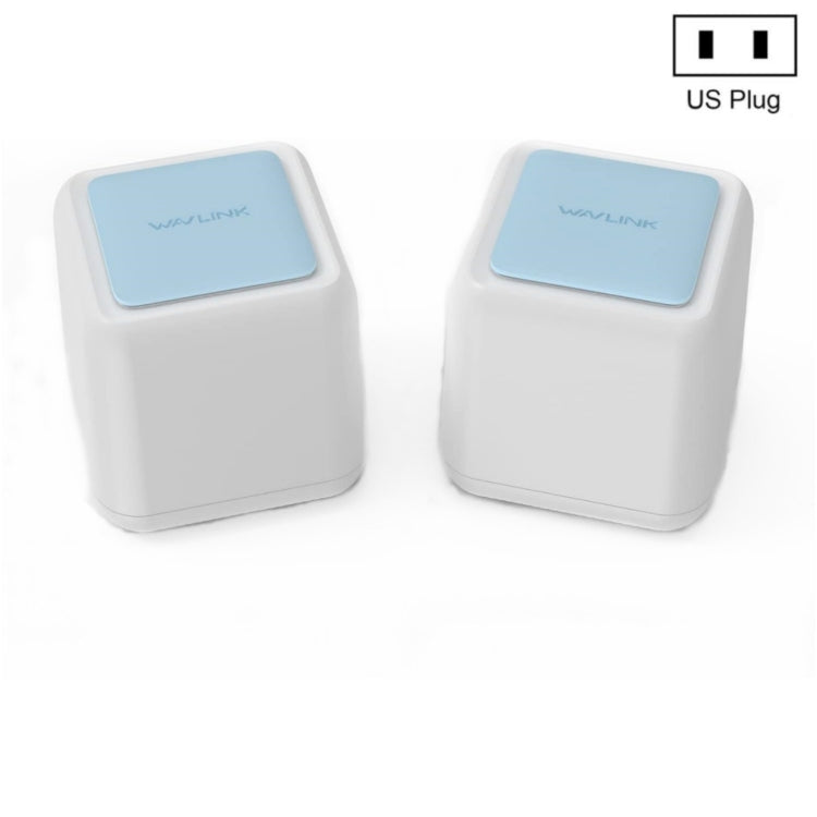 WAVLINK WN535M2 For Home Office 2pcs Mesh Wireless Router AC1200 Dual Band WiFi Signal Booster, Plug:US Plug - Wireless Routers by WAVLINK | Online Shopping South Africa | PMC Jewellery | Buy Now Pay Later Mobicred