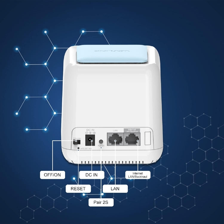 WAVLINK WN535M2 For Home Office 2pcs Mesh Wireless Router AC1200 Dual Band WiFi Signal Booster, Plug:AU Plug - Wireless Routers by WAVLINK | Online Shopping South Africa | PMC Jewellery | Buy Now Pay Later Mobicred