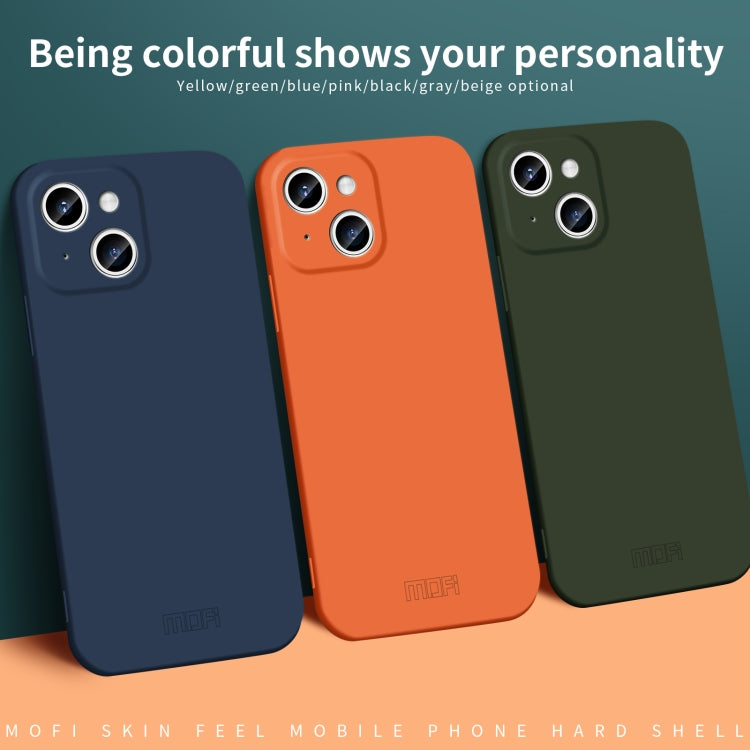 For iPhone 14 Plus MOFI Qin Series Skin Feel All-inclusive PC Phone Case(Blue) - iPhone 14 Plus Cases by MOFI | Online Shopping South Africa | PMC TechLife