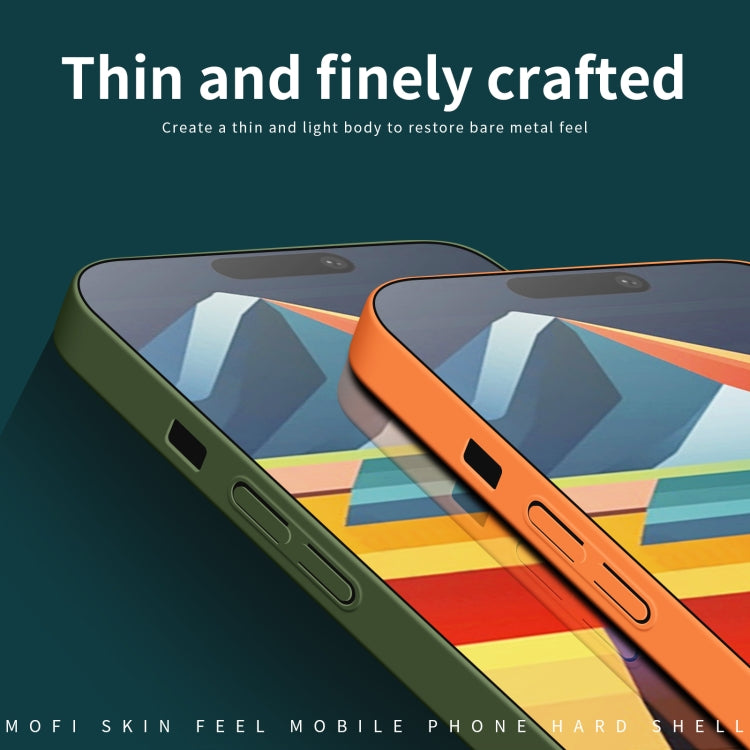 For iPhone 14 MOFI Qin Series Skin Feel All-inclusive PC Phone Case(Blue) - iPhone 14 Cases by MOFI | Online Shopping South Africa | PMC TechLife | Buy Now Pay Later Mobicred