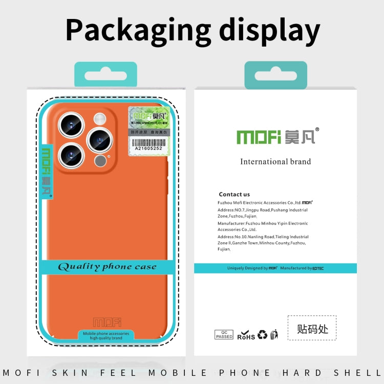 For iPhone 14 Pro Max MOFI Qin Series Skin Feel All-inclusive PC Phone Case(Gray) - iPhone 14 Pro Max Cases by MOFI | Online Shopping South Africa | PMC TechLife