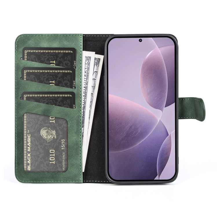 For Xiaomi Redmi K70 Stitching Horizontal Flip Leather Phone Case(Green) - K70 Cases by PMC Jewellery | Online Shopping South Africa | PMC Jewellery | Buy Now Pay Later Mobicred