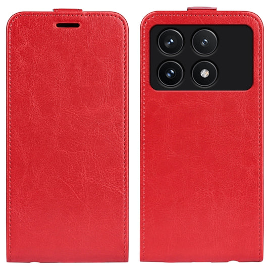 For Xiaomi Redmi K70 R64 Texture Single Vertical Flip Leather Phone Case(Red) - K70 Cases by PMC Jewellery | Online Shopping South Africa | PMC Jewellery | Buy Now Pay Later Mobicred