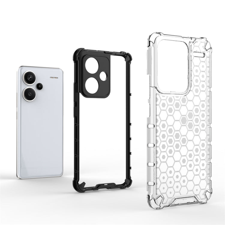 For Redmi Note 13 Pro+ Shockproof Honeycomb Phone Case(Black) - Note 13 Pro+ Cases by PMC Jewellery | Online Shopping South Africa | PMC Jewellery | Buy Now Pay Later Mobicred