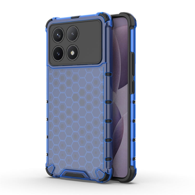 For Redmi K70 Pro Shockproof Honeycomb Phone Case(Blue) - K70 Pro Cases by PMC Jewellery | Online Shopping South Africa | PMC Jewellery | Buy Now Pay Later Mobicred