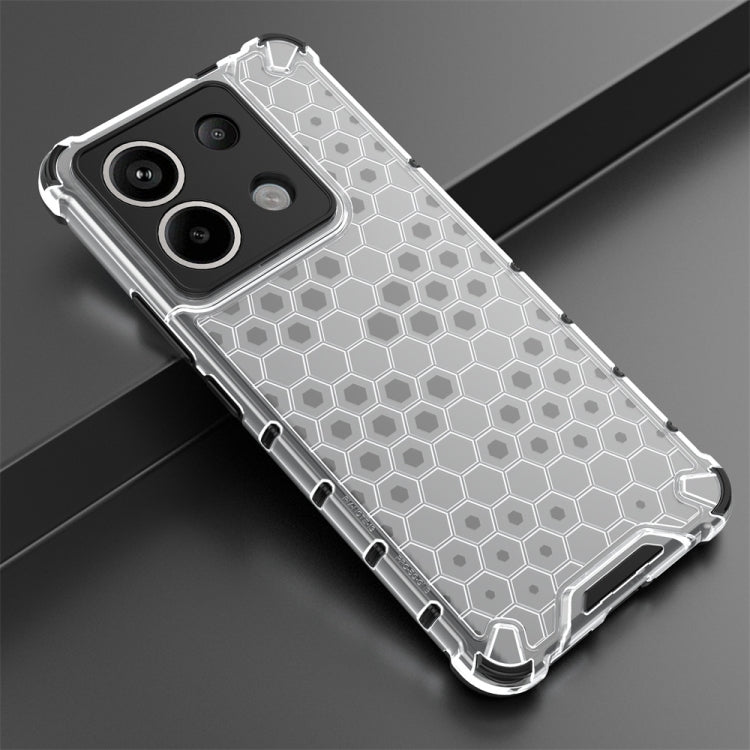 For Xiaomi Poco X6 Shockproof Honeycomb Phone Case(White) - Xiaomi Cases by PMC Jewellery | Online Shopping South Africa | PMC Jewellery | Buy Now Pay Later Mobicred