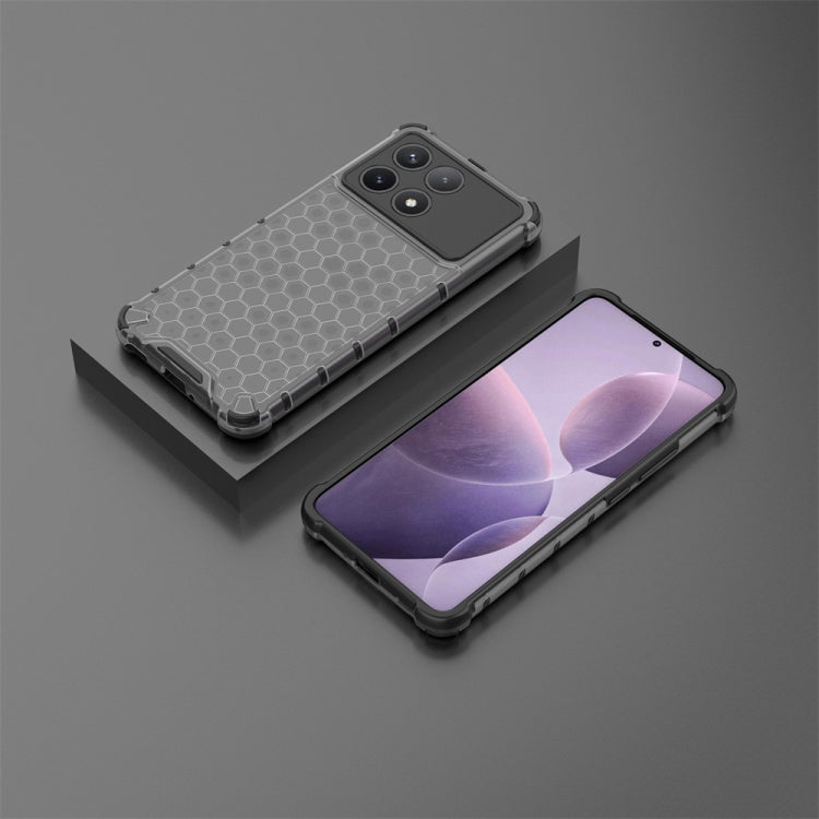 For Xiaomi Poco X6 Pro Shockproof Honeycomb Phone Case(Black) - Xiaomi Cases by PMC Jewellery | Online Shopping South Africa | PMC Jewellery | Buy Now Pay Later Mobicred