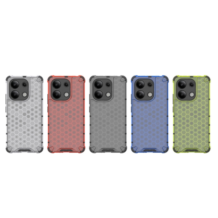 For Redmi Note 13 4G Global Shockproof Honeycomb Phone Case(Red) - Xiaomi Cases by PMC TechLife | Online Shopping South Africa | PMC TechLife | Buy Now Pay Later Mobicred