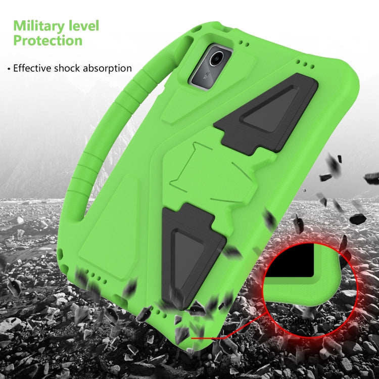 For Lenovo Tab M11 /Xiaoxin Pad 11 2024 EVA Shockproof Tablet Case with Holder(Green) - Lenovo by PMC Jewellery | Online Shopping South Africa | PMC Jewellery | Buy Now Pay Later Mobicred