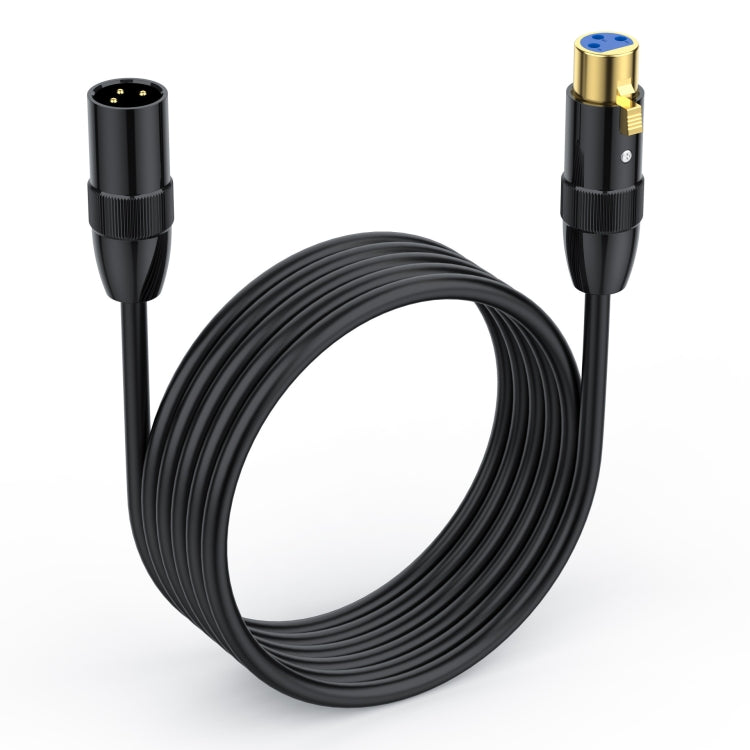 JUNSUNMAY XLR Male to Female Mic Cord 3 Pin Audio Cable Balanced Shielded Cable, Length:3m - Microphone Audio Cable & Connector by JUNSUNMAY | Online Shopping South Africa | PMC Jewellery | Buy Now Pay Later Mobicred