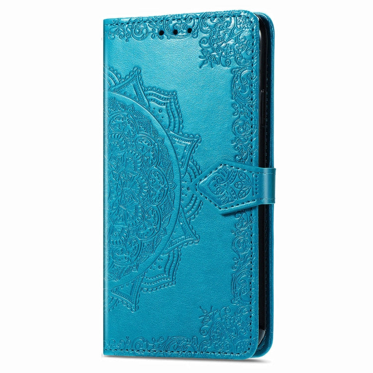 For Xiaomi Redmi K70 Mandala Flower Embossed Leather Phone Case(Blue) - K70 Cases by PMC Jewellery | Online Shopping South Africa | PMC Jewellery | Buy Now Pay Later Mobicred