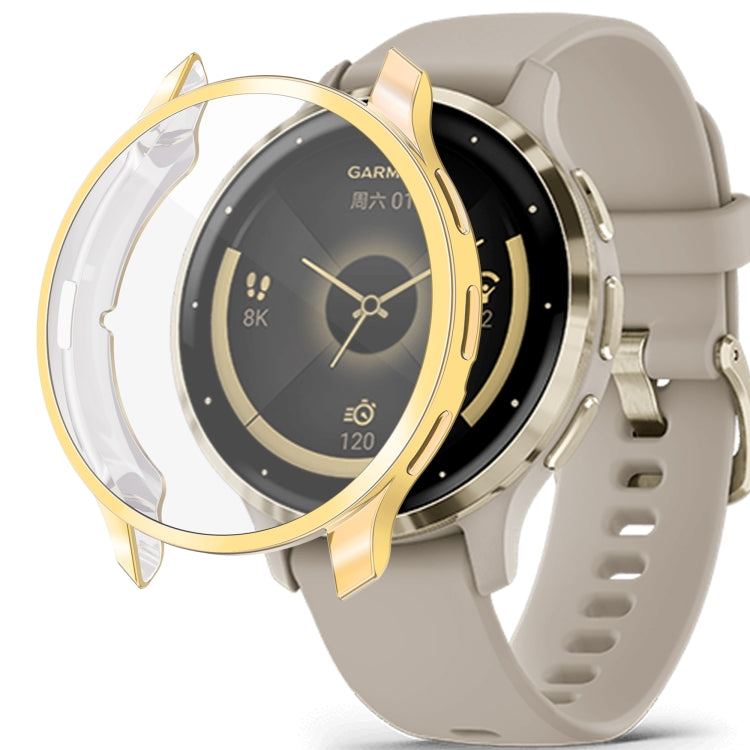 For Garmin Venu 3 TPU All-Inclusive Watch Protective Case(Gold) - Watch Cases by PMC Jewellery | Online Shopping South Africa | PMC Jewellery