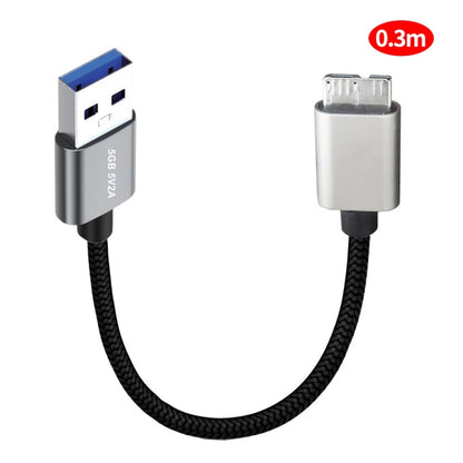 JUNSUNMAY USB 3.0 Male to Micro-B Cord Cable Compatible with Samsung Camera Hard Drive, Length:0.3m - USB Cable by JUNSUNMAY | Online Shopping South Africa | PMC Jewellery | Buy Now Pay Later Mobicred