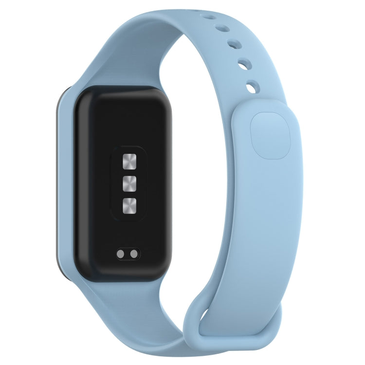 For Xiaomi Mi Band 8 Active Solid Color Integrated Silicone Watch Band(Light Blue) - free shipping - PMC TechLife - Order now!