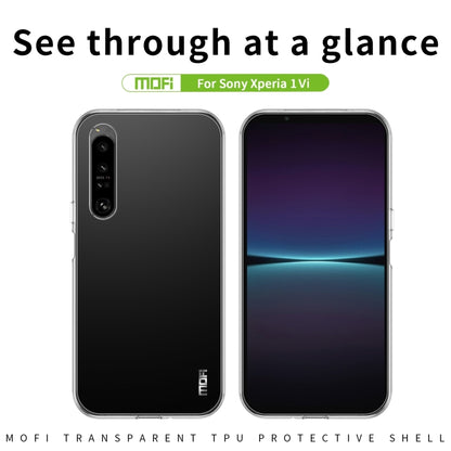 For Sony Xperia 1 VI MOFI Ming Series Ultra-thin TPU Phone Case(Transparent) - Sony Cases by MOFI | Online Shopping South Africa | PMC Jewellery