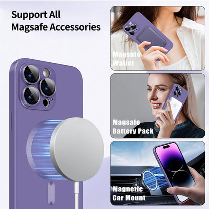 For iPhone 16 Pro ENKAY MagSafe Matte TPU Phone Case with Lens Film(Blue) - iPhone 16 Pro Cases by ENKAY | Online Shopping South Africa | PMC Jewellery | Buy Now Pay Later Mobicred