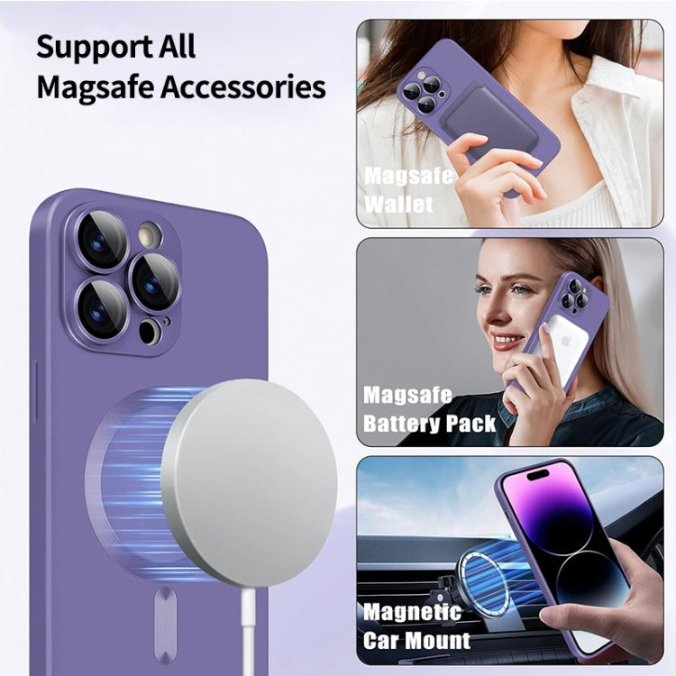 For iPhone 16 Plus ENKAY MagSafe Matte TPU Phone Case with Lens Film(Dark Blue) - iPhone 16 Plus Cases by ENKAY | Online Shopping South Africa | PMC Jewellery | Buy Now Pay Later Mobicred