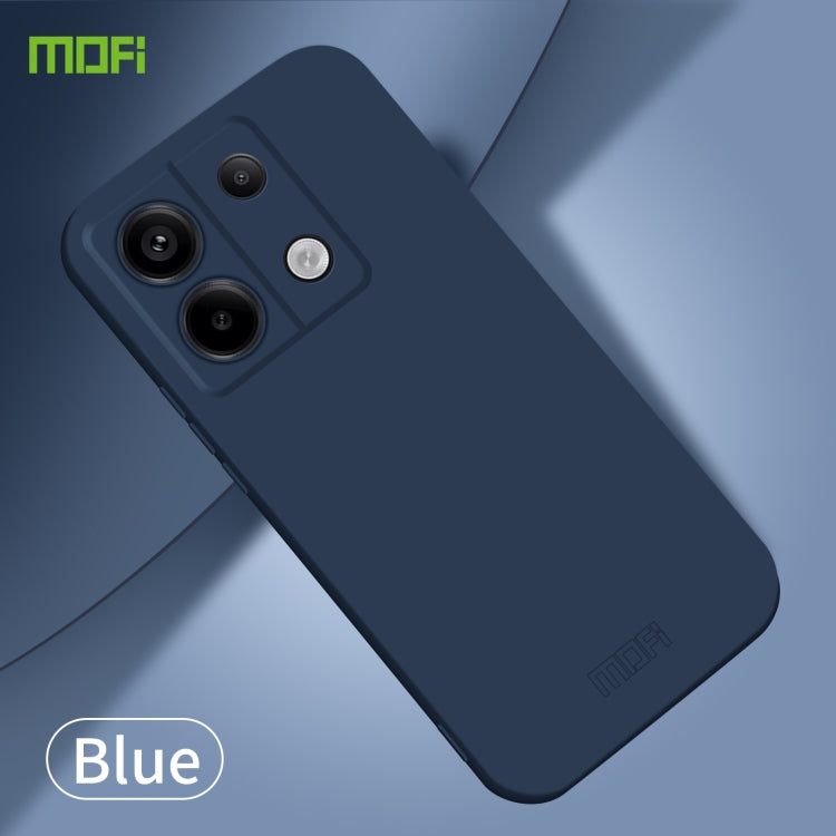 For Xiaomi Redmi Note 13 MOFI Qin Series Skin Feel All-inclusive PC Phone Case(Blue) - Note 13 Cases by MOFI | Online Shopping South Africa | PMC Jewellery