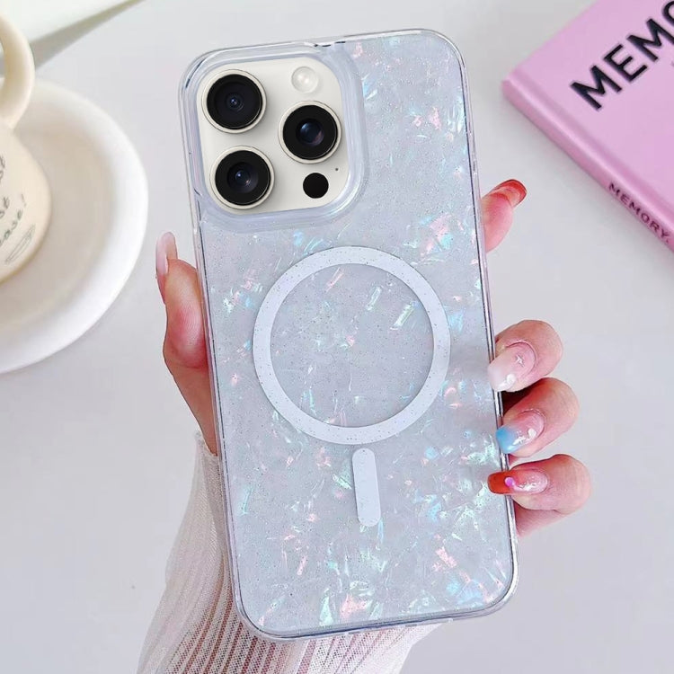 For iPhone 15 Pro Shell Texture MagSafe TPU Phone Case(Dazzling) - iPhone 15 Pro Cases by PMC TechLife | Online Shopping South Africa | PMC TechLife