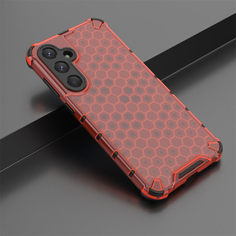 For Samsung Galaxy A55 Shockproof Honeycomb Phone Case(Red) - Galaxy Phone Cases by PMC Jewellery | Online Shopping South Africa | PMC Jewellery