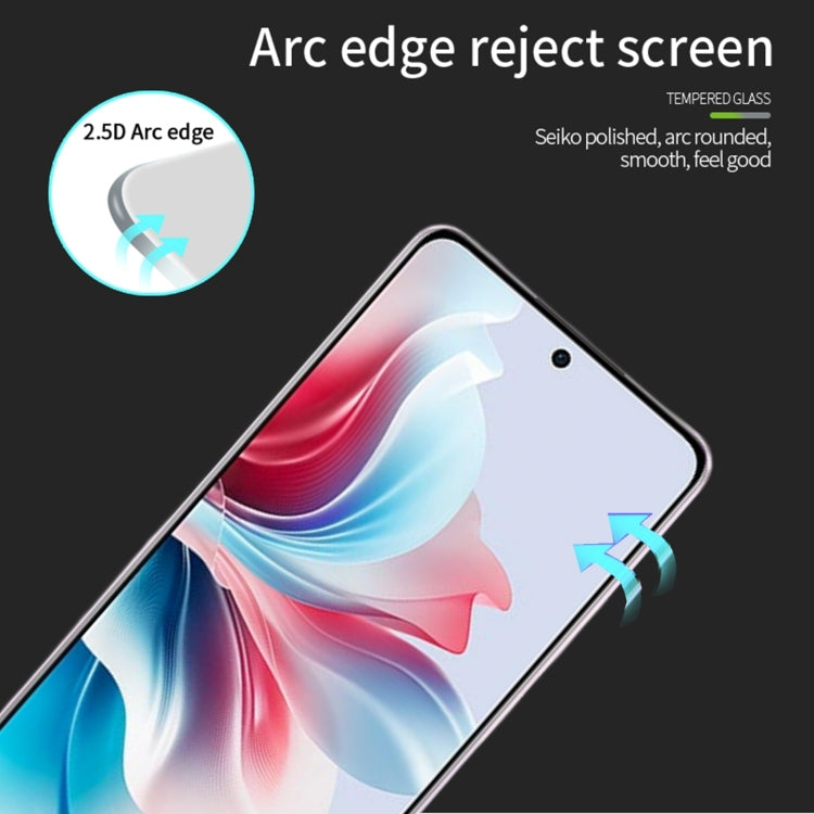 For OPPO Reno11 F MOFI 9H 2.5D Full Screen Tempered Glass Film(Black) - OPPO Tempered Glass by MOFI | Online Shopping South Africa | PMC Jewellery