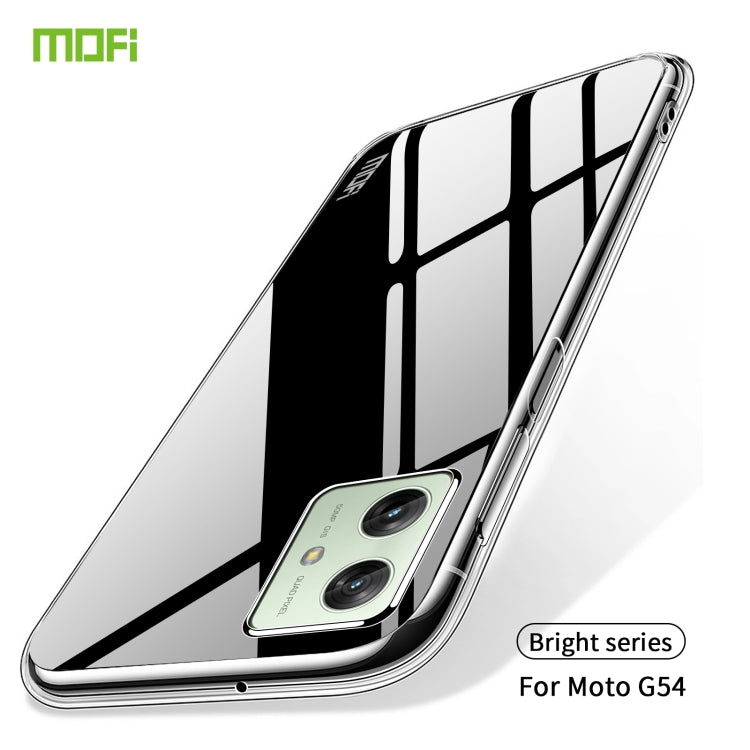 For Motorola Moto G54 MOFI Ming Series Ultra-thin TPU Phone Case(Transparent) - Motorola Cases by MOFI | Online Shopping South Africa | PMC Jewellery