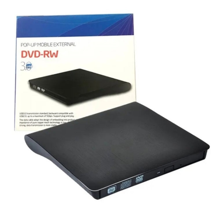 663 High Speed CD DVD Burner USB3.0 Computer Laptop External Optical Drive Burner(White) - free shipping - PMC Jewellery - Order now!