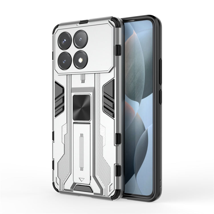 For Redmi K70 Supersonic Armor PC Hybrid TPU Phone Case(Silver) - Xiaomi Cases by PMC TechLife | Online Shopping South Africa | PMC TechLife | Buy Now Pay Later Mobicred