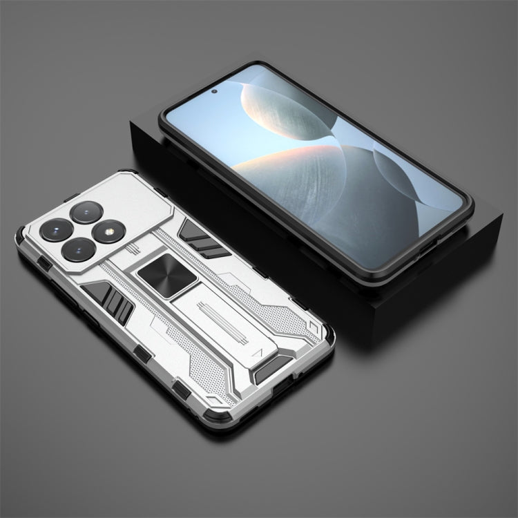 For Redmi K70 Supersonic Armor PC Hybrid TPU Phone Case(Silver) - Xiaomi Cases by PMC TechLife | Online Shopping South Africa | PMC TechLife | Buy Now Pay Later Mobicred