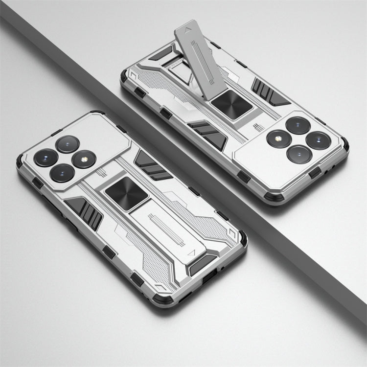 For Redmi K70 Supersonic Armor PC Hybrid TPU Phone Case(Silver) - Xiaomi Cases by PMC TechLife | Online Shopping South Africa | PMC TechLife | Buy Now Pay Later Mobicred