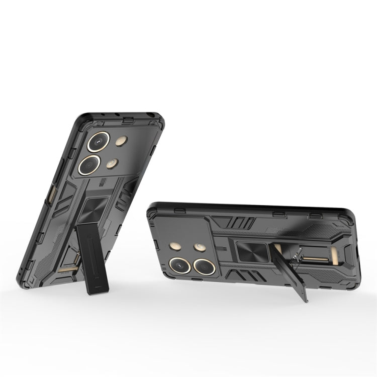 For Redmi Note 13R Pro Supersonic Armor PC Hybrid TPU Phone Case(Black) - Xiaomi Cases by PMC Jewellery | Online Shopping South Africa | PMC Jewellery | Buy Now Pay Later Mobicred