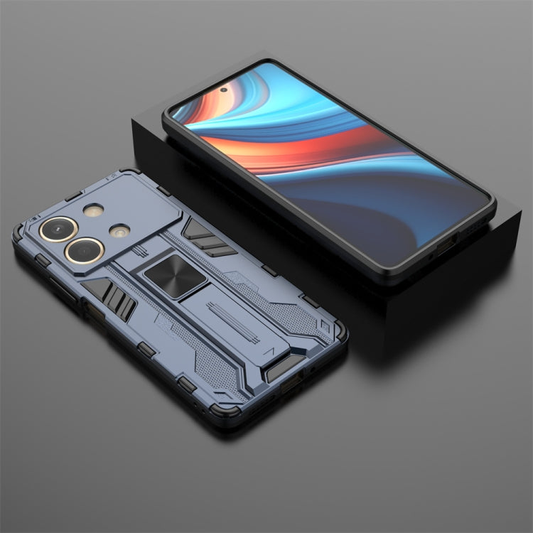 For Redmi Note 13R Pro Supersonic Armor PC Hybrid TPU Phone Case(Blue) - Xiaomi Cases by PMC TechLife | Online Shopping South Africa | PMC TechLife | Buy Now Pay Later Mobicred