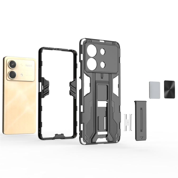 For Redmi Note 13R Pro Supersonic Armor PC Hybrid TPU Phone Case(Blue) - Xiaomi Cases by PMC TechLife | Online Shopping South Africa | PMC TechLife | Buy Now Pay Later Mobicred