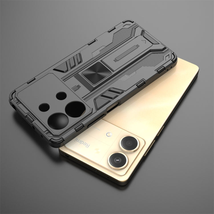 For Redmi Note 13R Pro Supersonic Armor PC Hybrid TPU Phone Case(Blue) - Xiaomi Cases by PMC TechLife | Online Shopping South Africa | PMC TechLife | Buy Now Pay Later Mobicred
