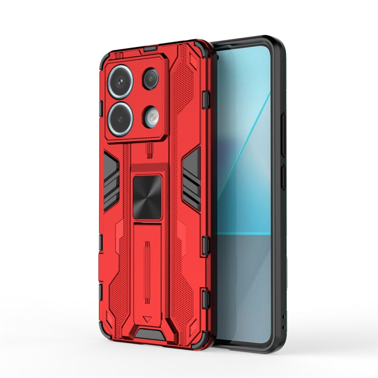 For Xiaomi Poco X6 Supersonic Armor PC Hybrid TPU Phone Case(Red) - Xiaomi Cases by PMC Jewellery | Online Shopping South Africa | PMC Jewellery | Buy Now Pay Later Mobicred